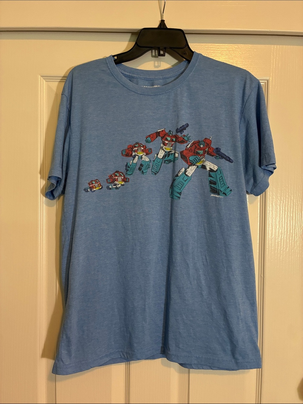 Loot Crate Light Blue Robot Graphic Tee
